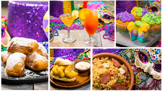 Comidas e bebidas do Mardi Gras Busch Gardens